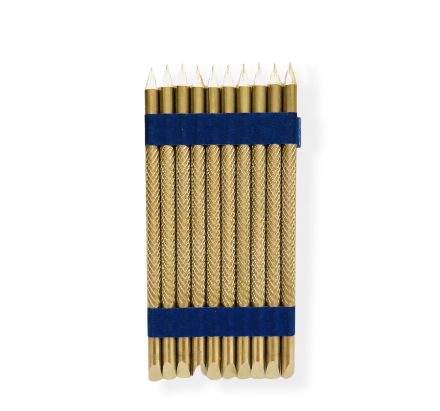 zestaw pinów mosiężnych moletowanych w etui do terapii manualnej