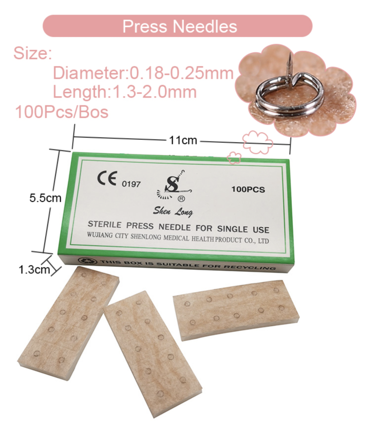 Igły uciskowe do akupunktury ucha press needles 100 szt
