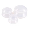 bańki chińskie silikonowe białe zestaw 4 szt do masażu