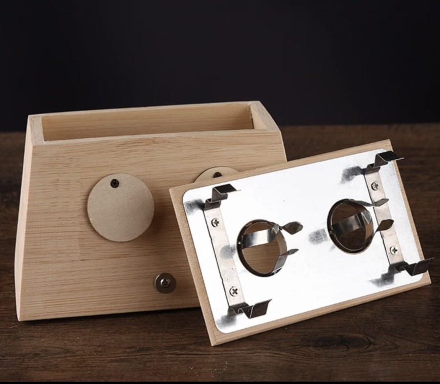 Pojemnik na moksy cygarowe z bambusa – akcesorium do moksoterapii