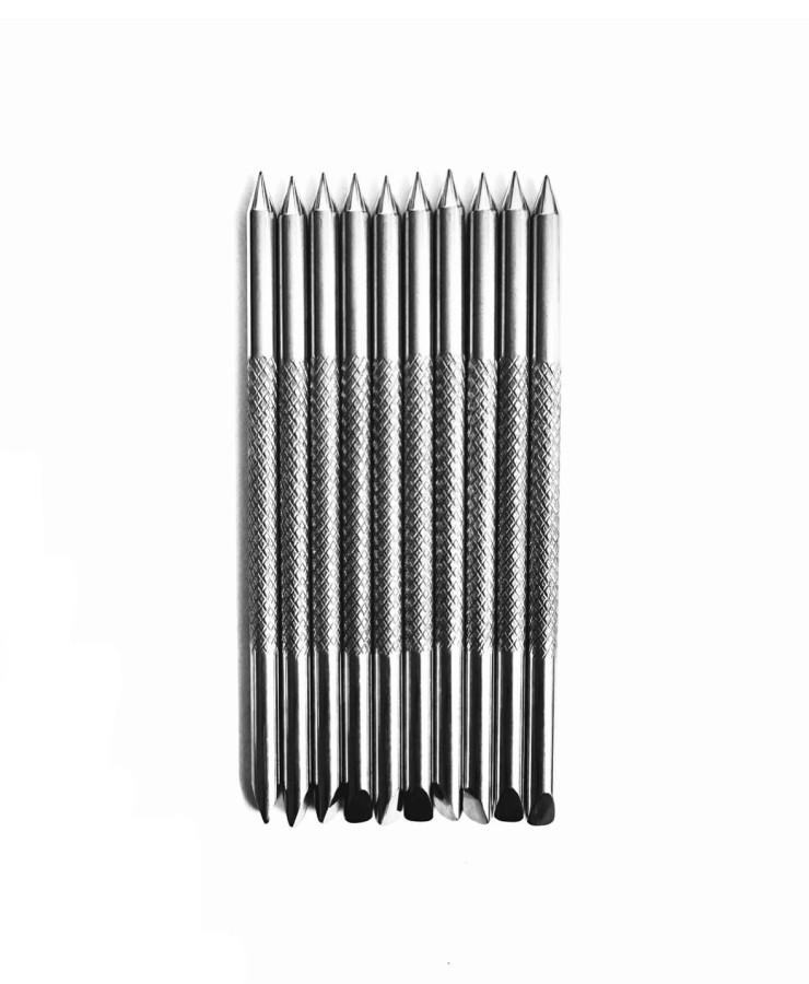 Narzędzia do pinopresury stalowe – zestaw pinów 10 szt