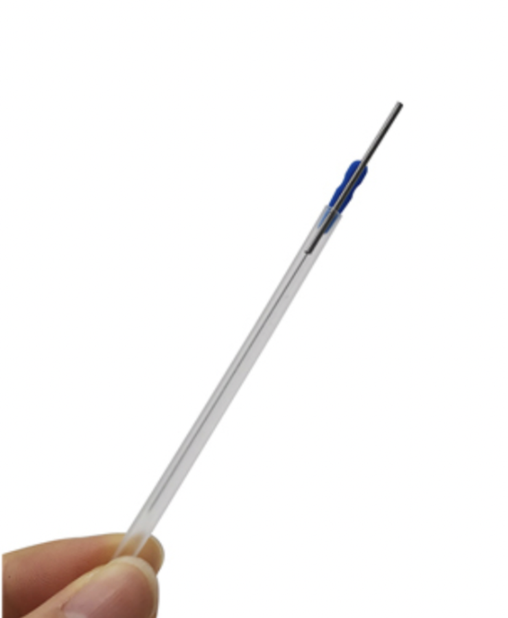 Igły do dry needling z prowadnicą i uchwytem z pętelką