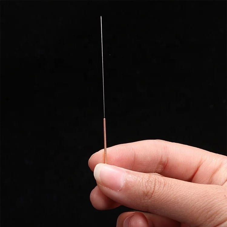 igły akupunktura 100 szt miedziany uchwyt