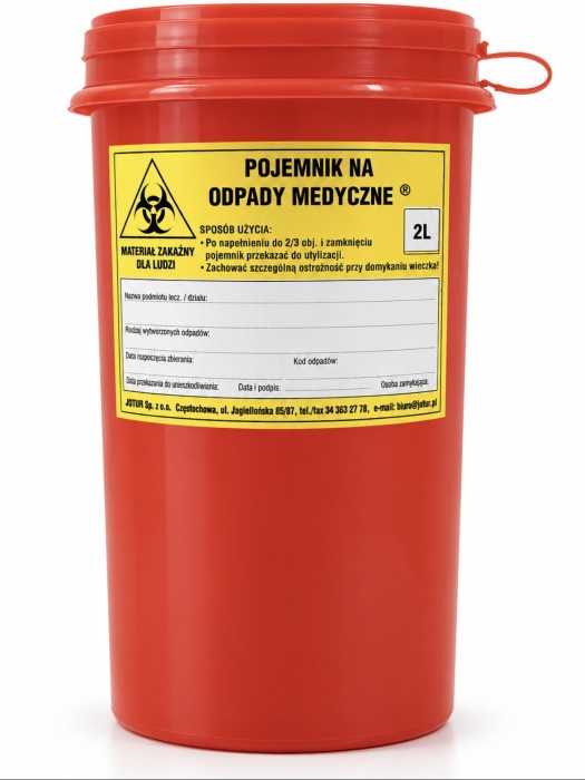 Pojemnik na odpady medyczne 2 l