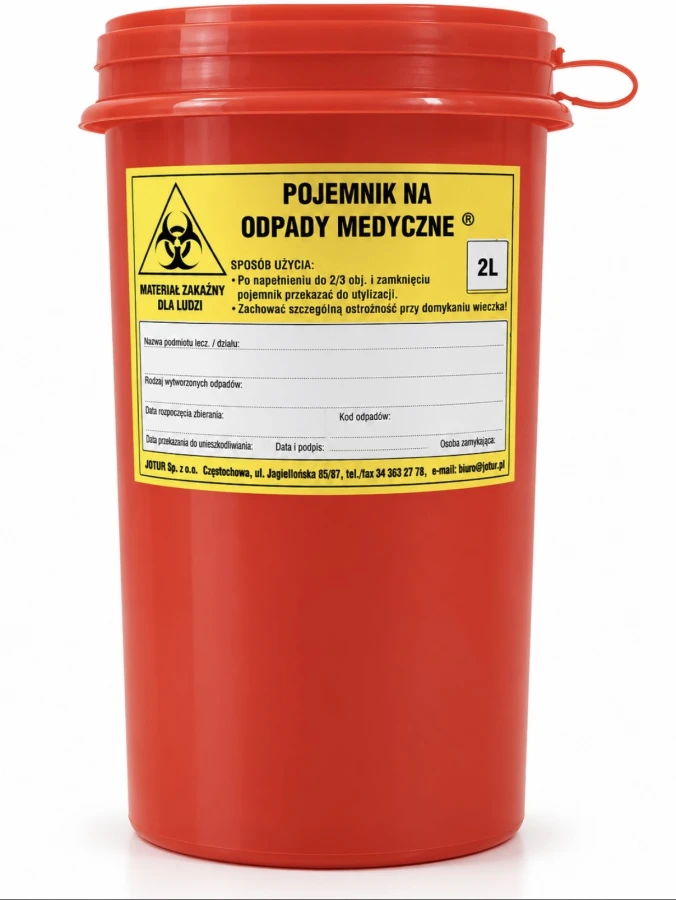Pojemnik na odpady medyczne 2 l