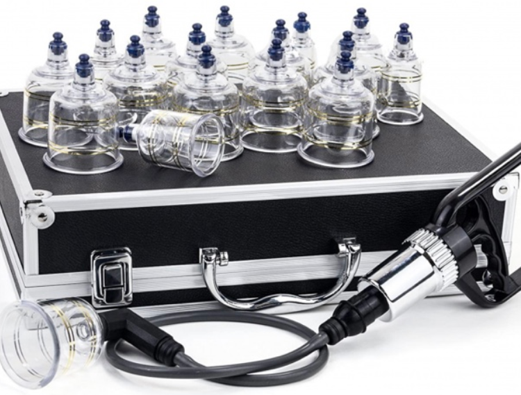 Bańki próżniowe z pompką 19 szt. + walizka