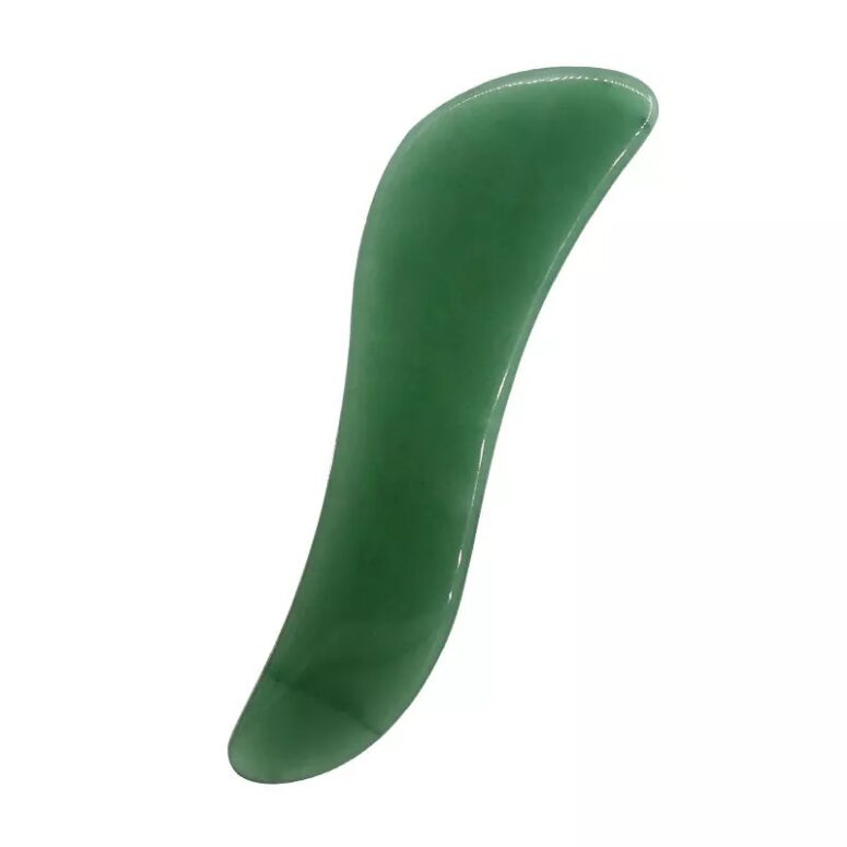 GUA SHA w kształcie ślimaka jadeit