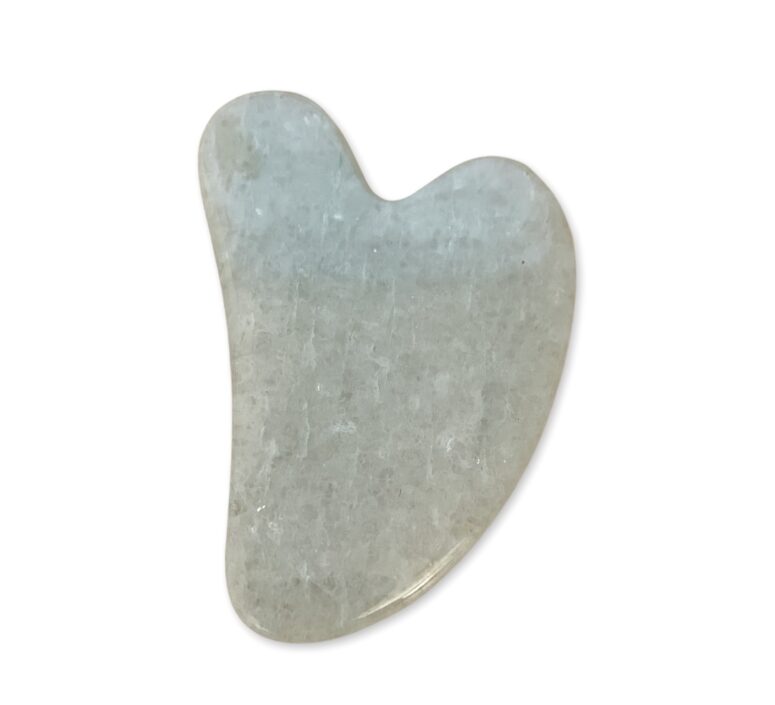 GUA SHA w kształcie serca jadeit