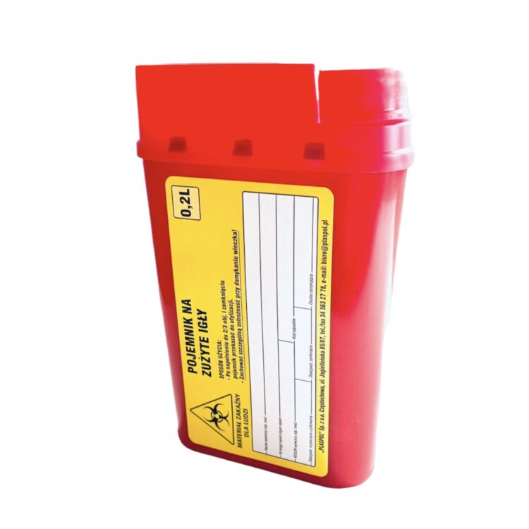 Pojemnik na zużyte igły 0,2 l