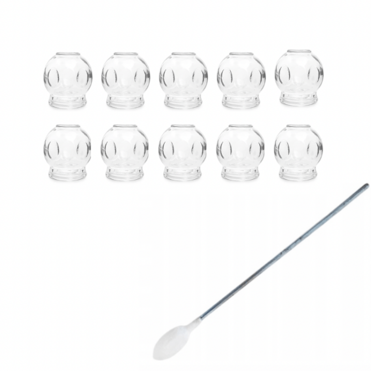 Bańki ogniowe 33 mm rozm. 1 + ogrzewacz zestaw