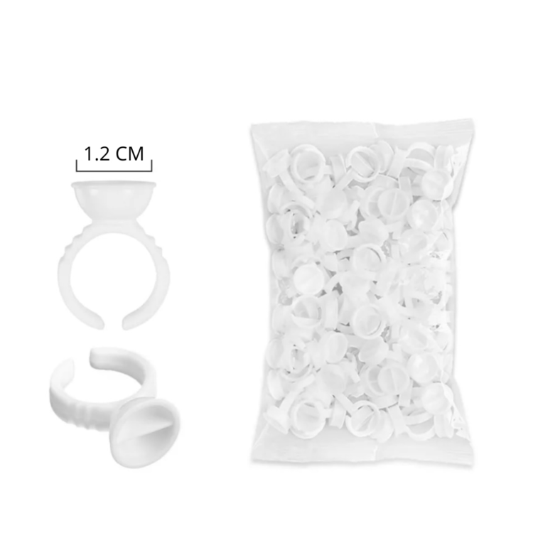 Pierścienie na pigment klej dwukomorowe 1,2 mm 25 szt.