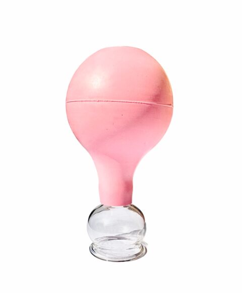 Bańka szklana z gruszką rozm 2 różowa