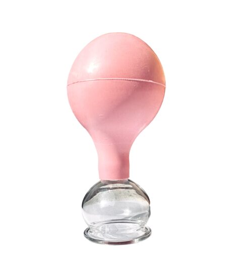 Bańka szklana z gruszką rozm 3 różowa