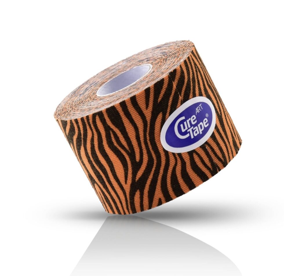Taśma do kinesiotapingu CureTape ART Tiger Orange