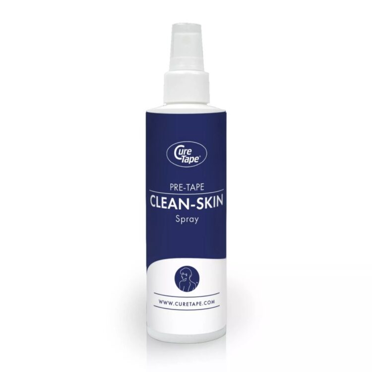 CureTape Pre-Taping Clean Skin – spray do oczyszczania skóry przed tejpowaniem (70% alkoholu)