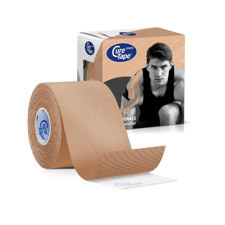 CureTape SPORTS 5 cm x 5 m — profesjonalna, elastyczna taśma kinesiotapingowa dla aktywnych